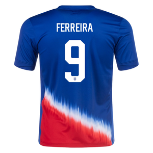 Nike Mens United States Jesus Ferreira Away Jersey 24/25 (Old Royal/Sport Red)