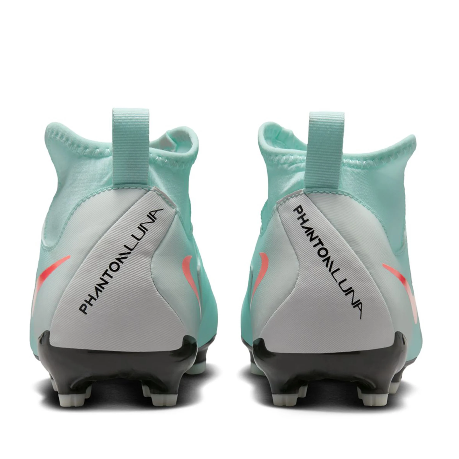 Nike Jr. Phantom Luna II Academy FG/MG Soccer Cleats (Mint/Atomic Red)