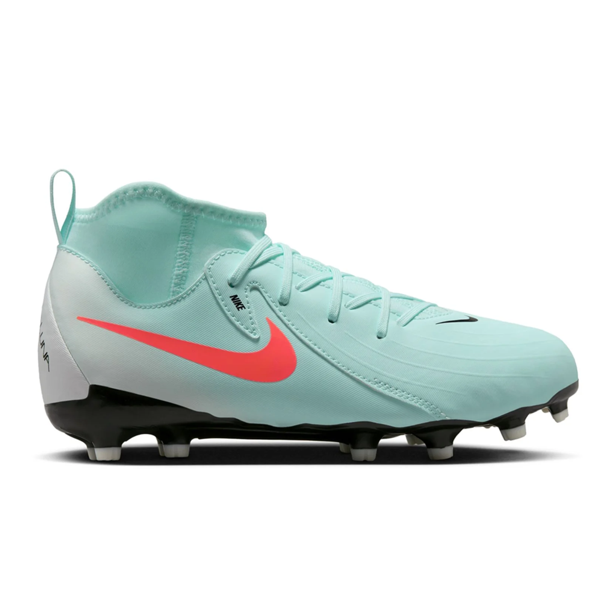 Nike Jr. Phantom Luna II Academy FG/MG Soccer Cleats (Mint/Atomic Red)