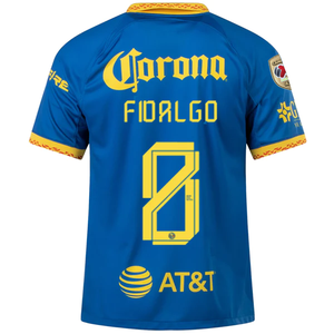 Nike Club America Alvaro Fidalgo Away Jersey 23/24 w/ Liga MX Apertura 23 Champion Patch (Blue Jay/Tour Yellow/Habanero Red)