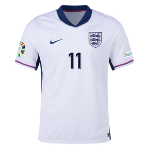 Nike England Phil Foden Home Jersey w/ Euro 2024 Patches 24/25 (White/Blue Void)