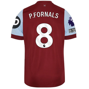 Umbro West Ham United Pablo Fournals Home Jersey w/ EPL + No Room For Racism Patches 23/24 (Claret/Blue)
