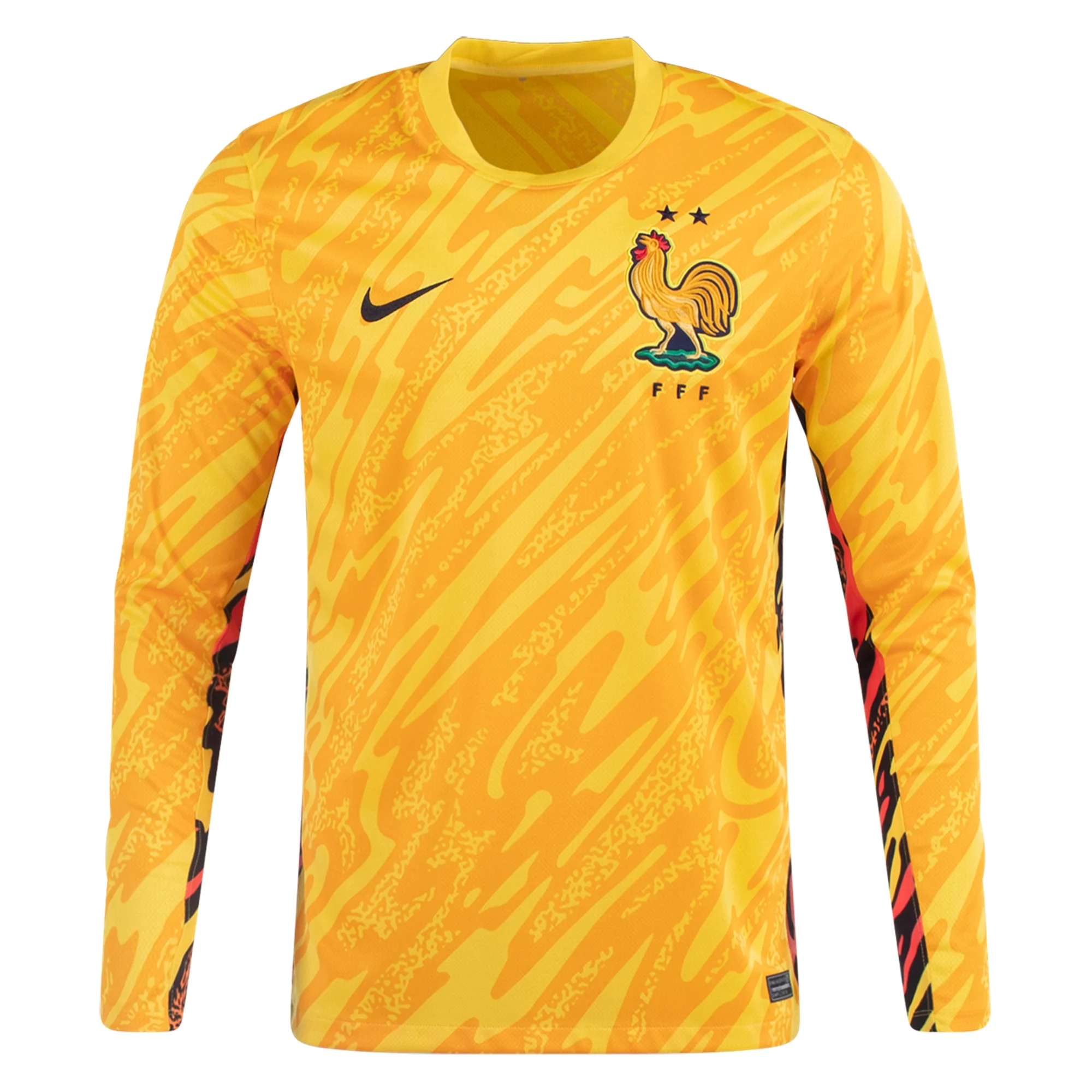 Nike Mens France Goalkeeper Jersey 24/25 (Tour Yellow/University Gold/Black)