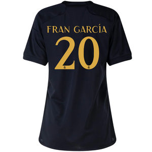 adidas Womens Real Madrid Fran Garcia Third Jersey 23/24 (Black)