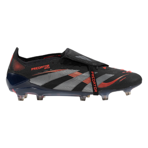 adidas Predator Elite FT FG Soccer Cleats (Black/Grey/Lucid Red)