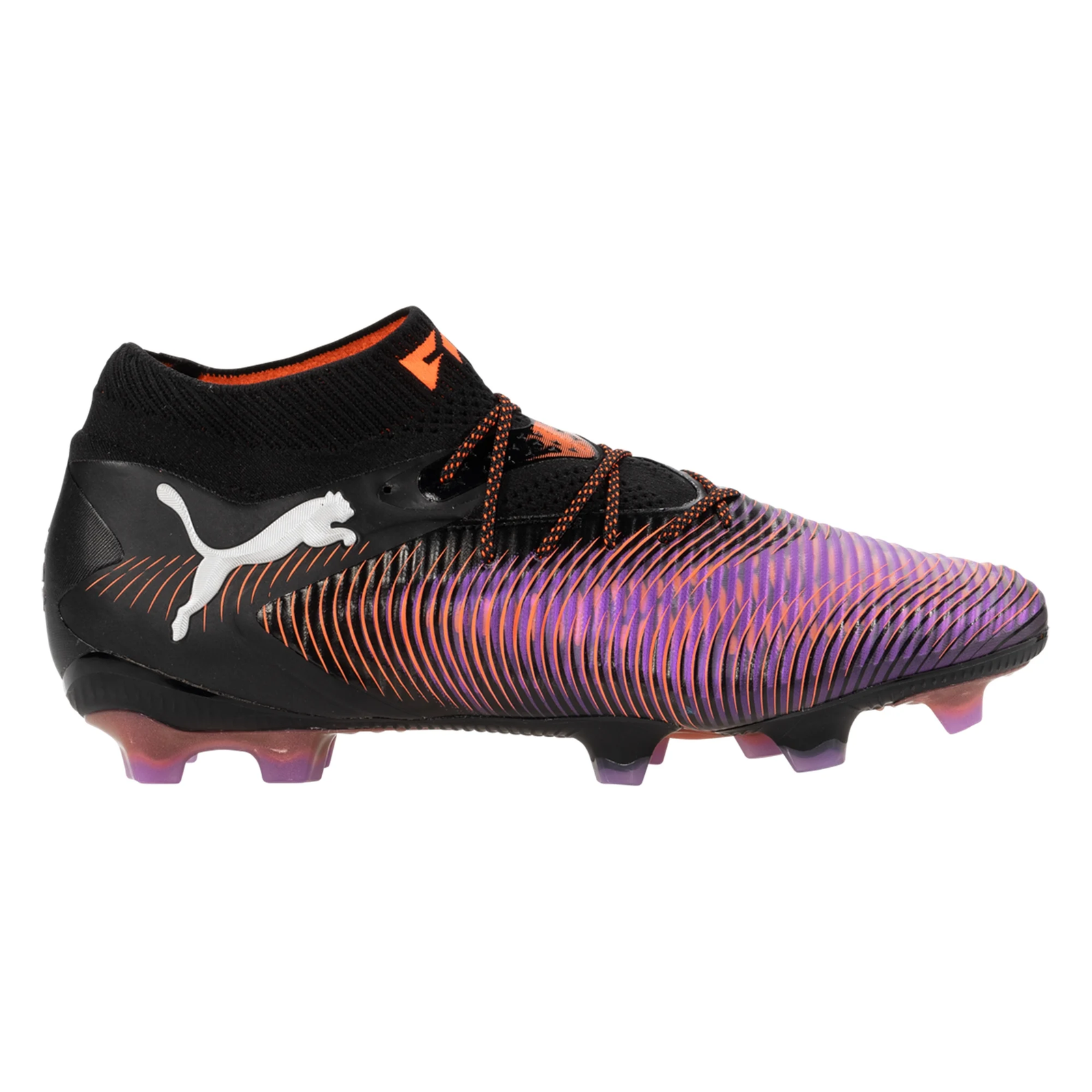 Puma Future 8 Ultimate FG Soccer Cleats (Black/Glowing Red)