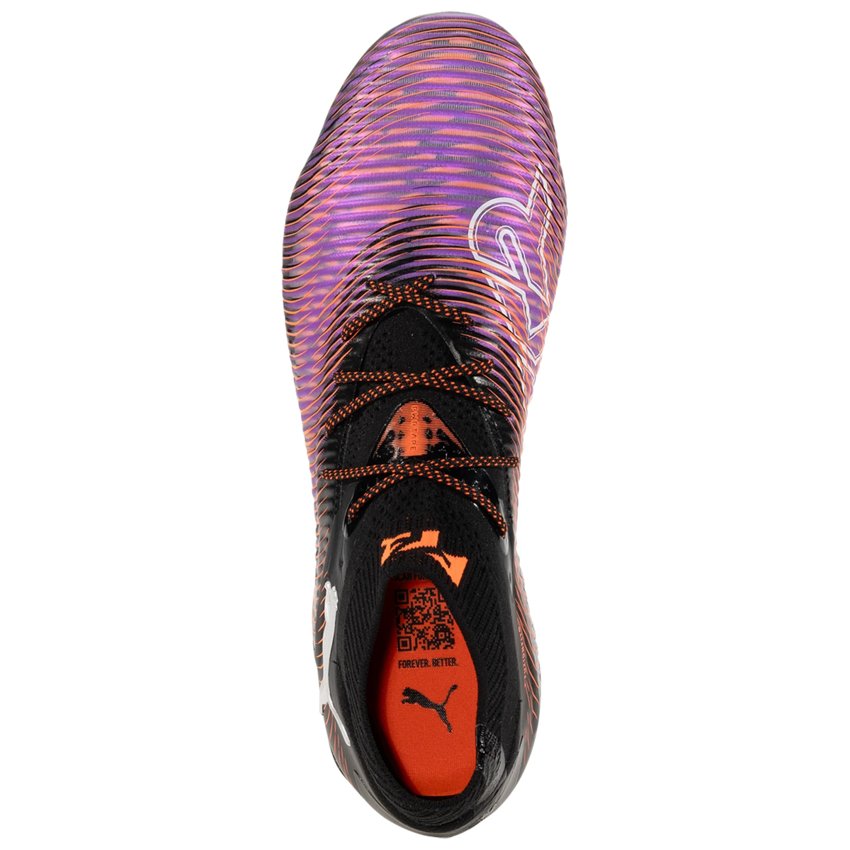 Puma Future 8 Ultimate FG Soccer Cleats (Black/Glowing Red)