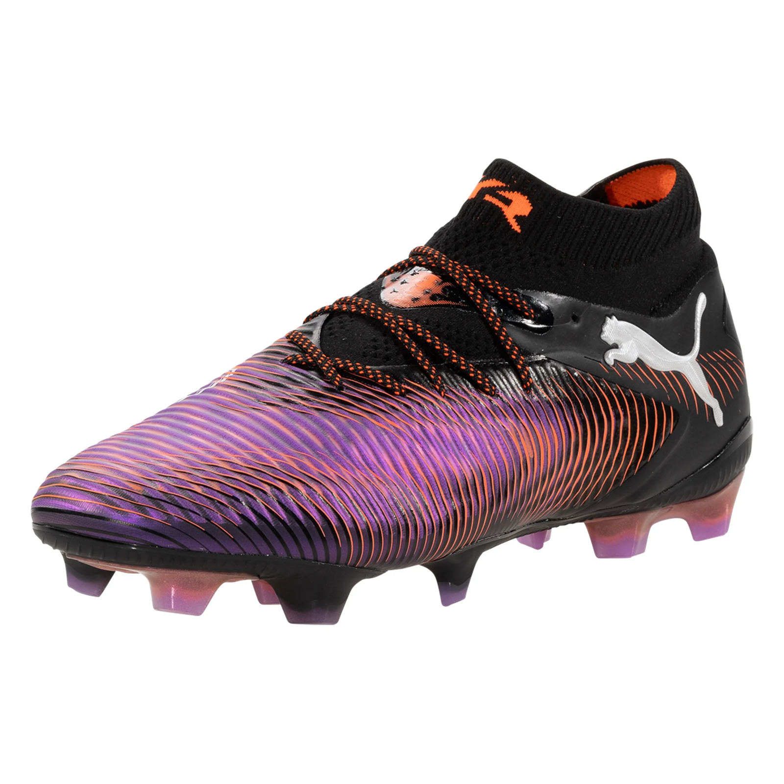 Puma Future 8 Ultimate FG Soccer Cleats (Black/Glowing Red)