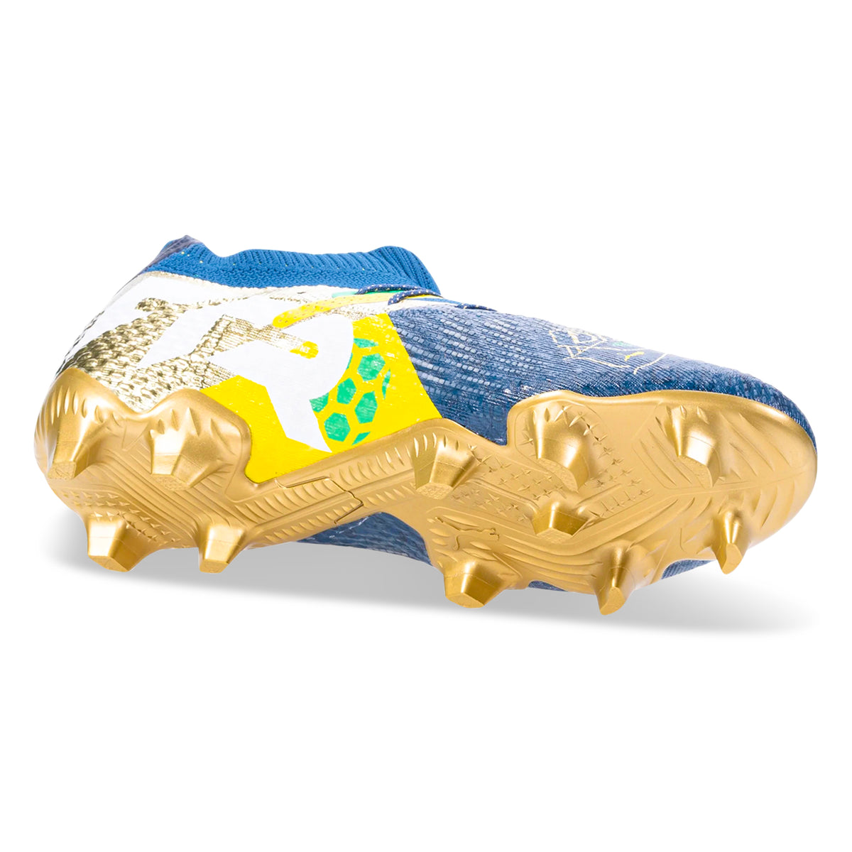 Puma Future 7 Ultimate NJR FG/AG Soccer Cleats (Saline Blue/Pele Yellow/Grassy Green)