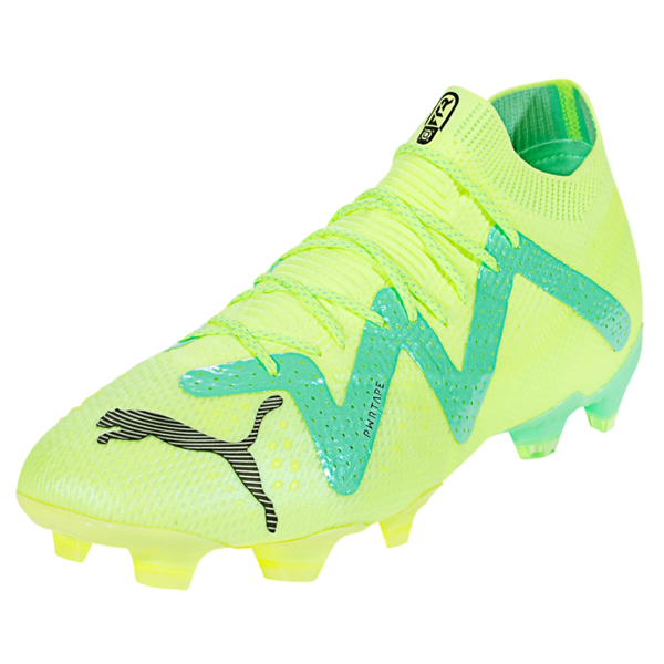 Puma Future Ultimate FG/AG Soccer Cleats (Fast Yellow/Black Peppermint ...