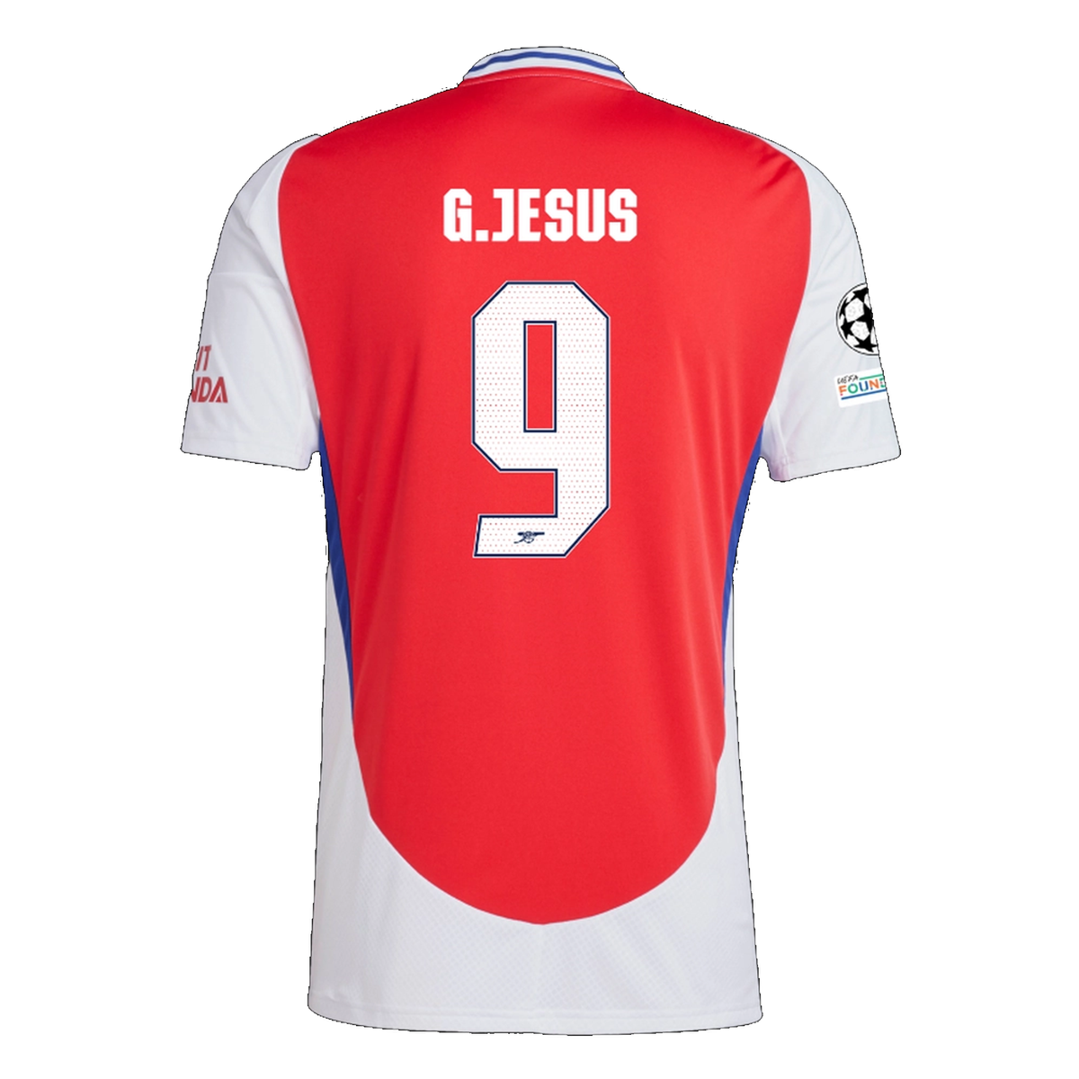 adidas Arsenal Gabriel Jesus Home Jersey w/ Champions League