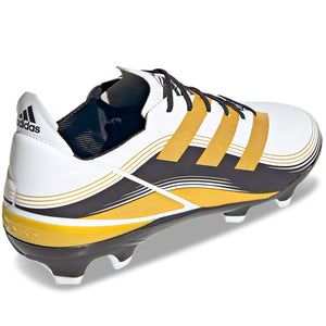 adidas Gamemode Firm Ground Soccer Cleats (Cloud White/Gold Metallic)