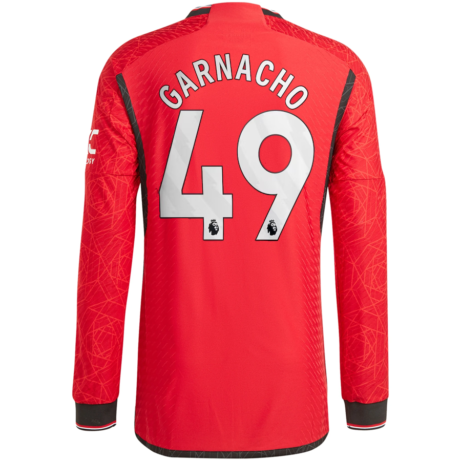 Manchester United Blank Red Home Long Sleeves Soccer Club Jersey