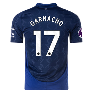 adidas Manchester United Alejandro Garnacho Away Jersey w/ EPL Patch 24/25 (Night Indigo)