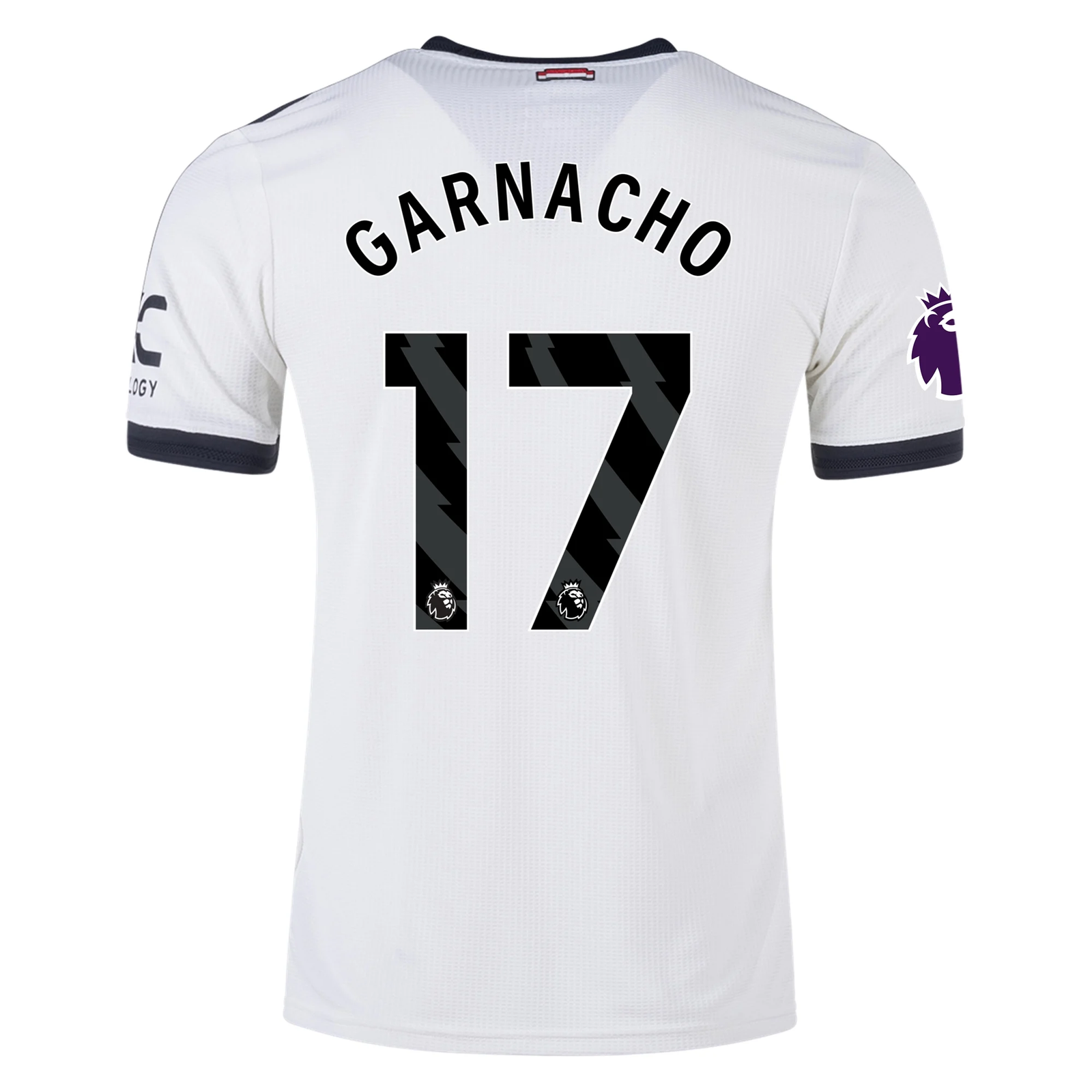 adidas Manchester United Alejandro Garnacho Authentic Third Jersey w/ EPL Patch 24/25 (Off White)