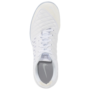 Nike Lunargato II Soccer Indoor Shoes (White/Chrome)