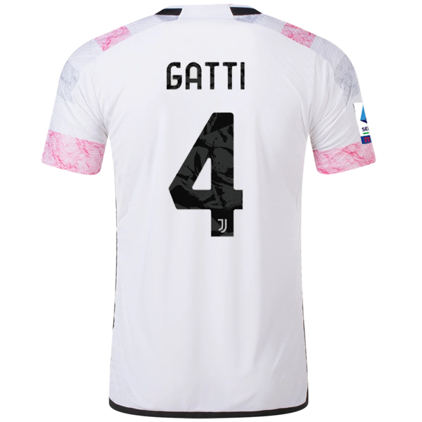 adidas Juventus Authentic Gatti Away Jersey w/ Serie A Patch 23/24