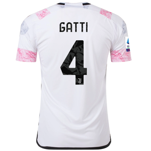 adidas Juventus Gatti Away Jersey w/ Serie A 23/24 (White)