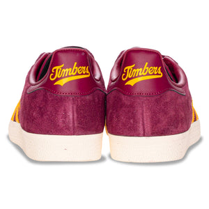 adidas Portland Timbers Gazelle Indoor Soccer Shoes (Maroon/Crew Yellow)