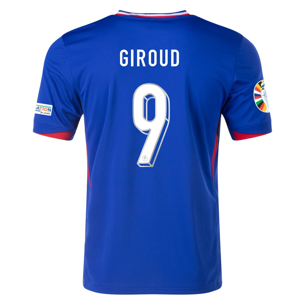 Shops Olivier Giroud France 2022 World Cup Qatar Match Slim Blue Home Soccer Jersey