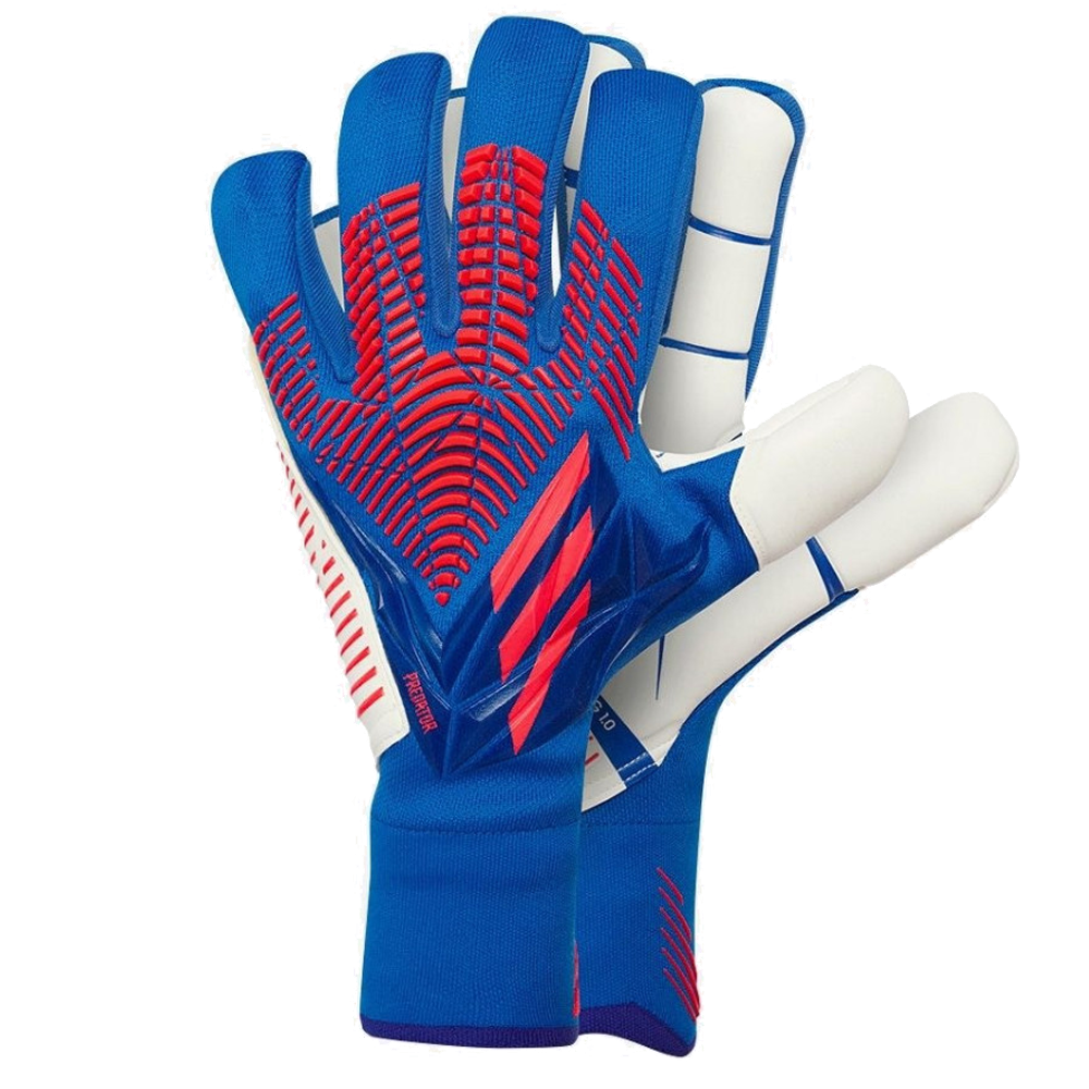 adidas Predator Pro Goalkeeper Fingersave Glove Royal Blue Red Soccer Wearhouse