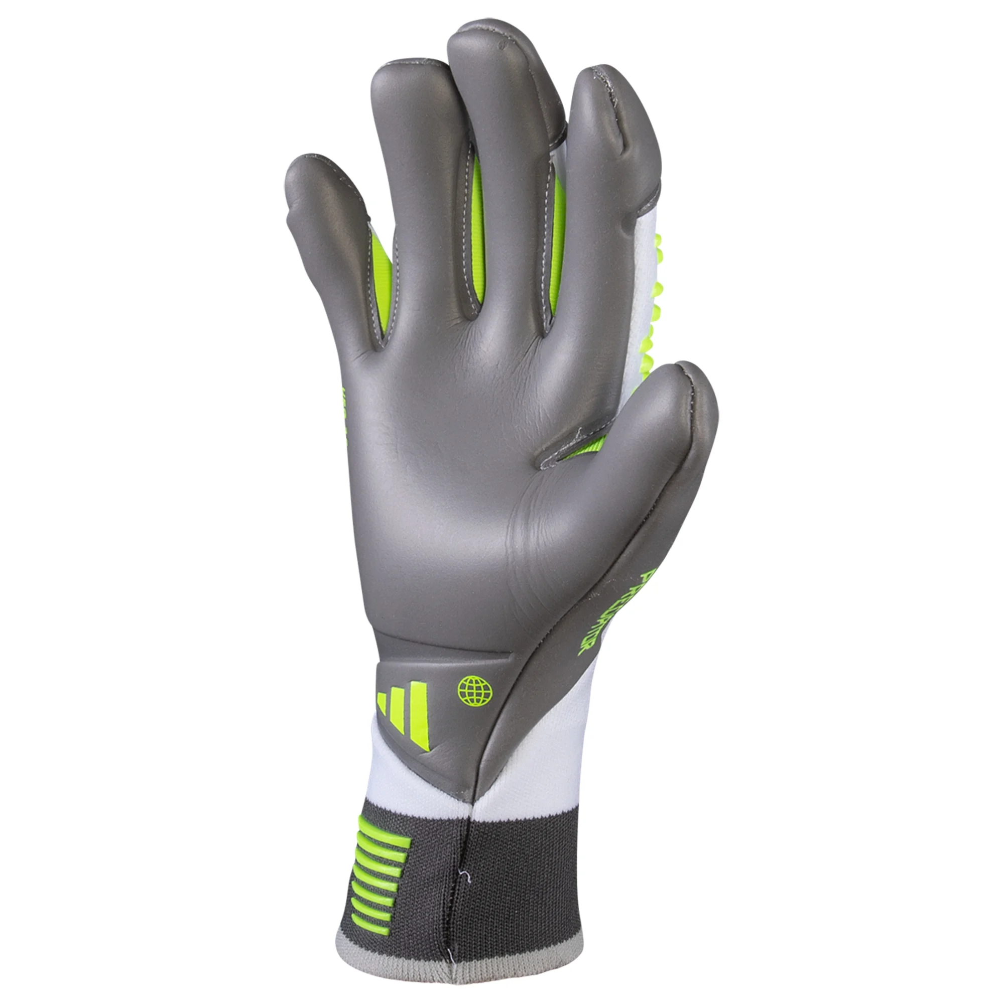 Adidas Predator Gloves Pro Hybrid Goalkeeper White Lucid Lemon 10