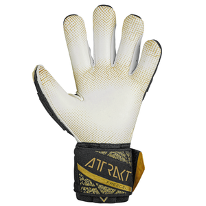 Reushc Attrakt Freegel Gold X Glueprint Finger Support Goalkeeper Gloves (Black/Gold)