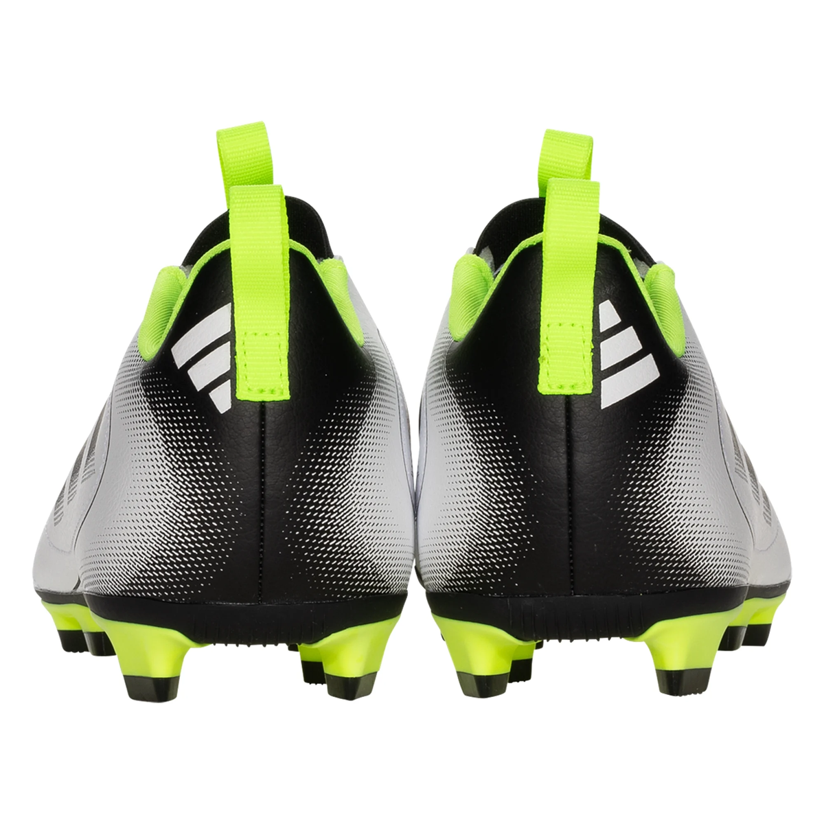 adidas Youth Jr. Goletto IX Laceless FG/MG Soccer Cleats (White/Lucid Lemon)