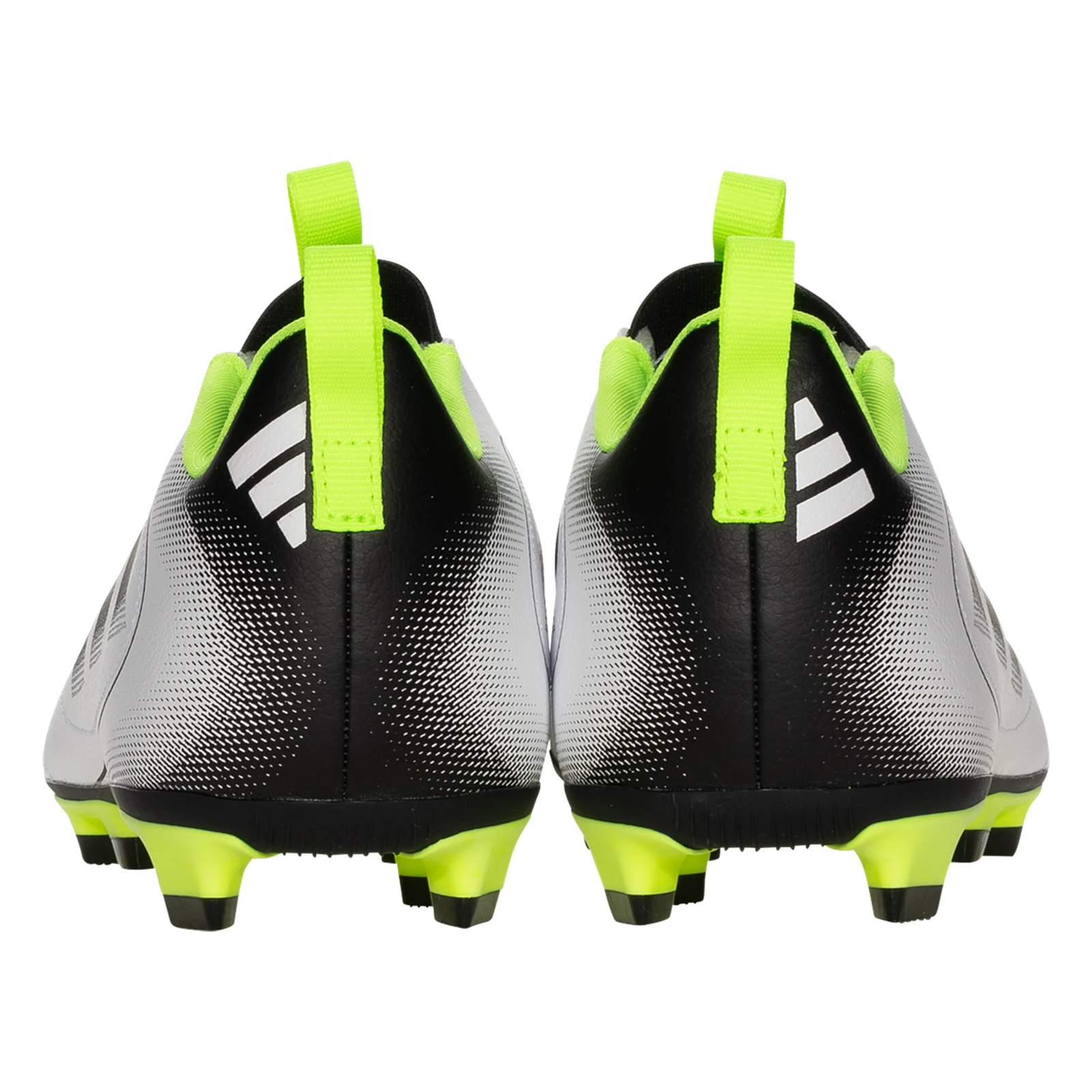 adidas Youth Jr. Goletto IX Laceless FG/MG Soccer Cleats (White/Lucid Lemon)