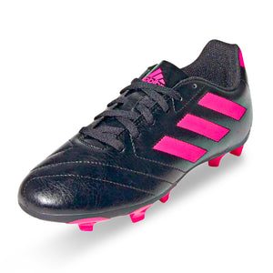 adidas Jr. Goletto FG Soccer Cleats (Black/Shock Pink)