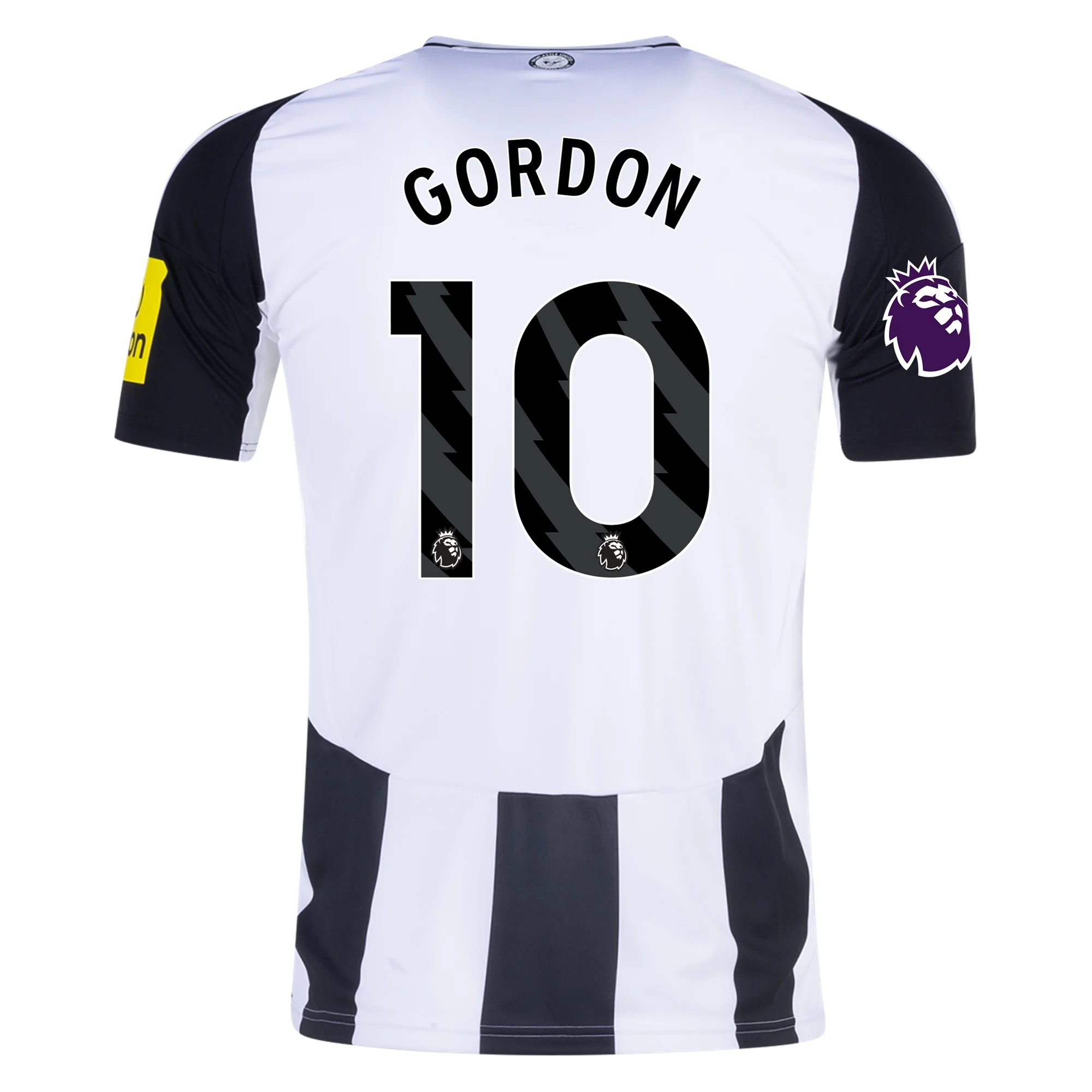 adidas Newcastle United Anthony Gordon Home Jersey w/ EPL Patch 24/25 (Black/White)