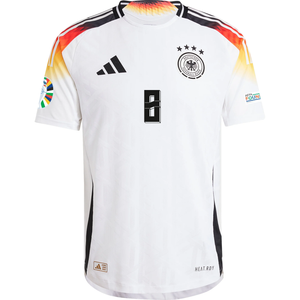 adidas Germany Authentic Leon Goretzka Home Jersey w/ Euro 2024 Patches 24/25 (White)