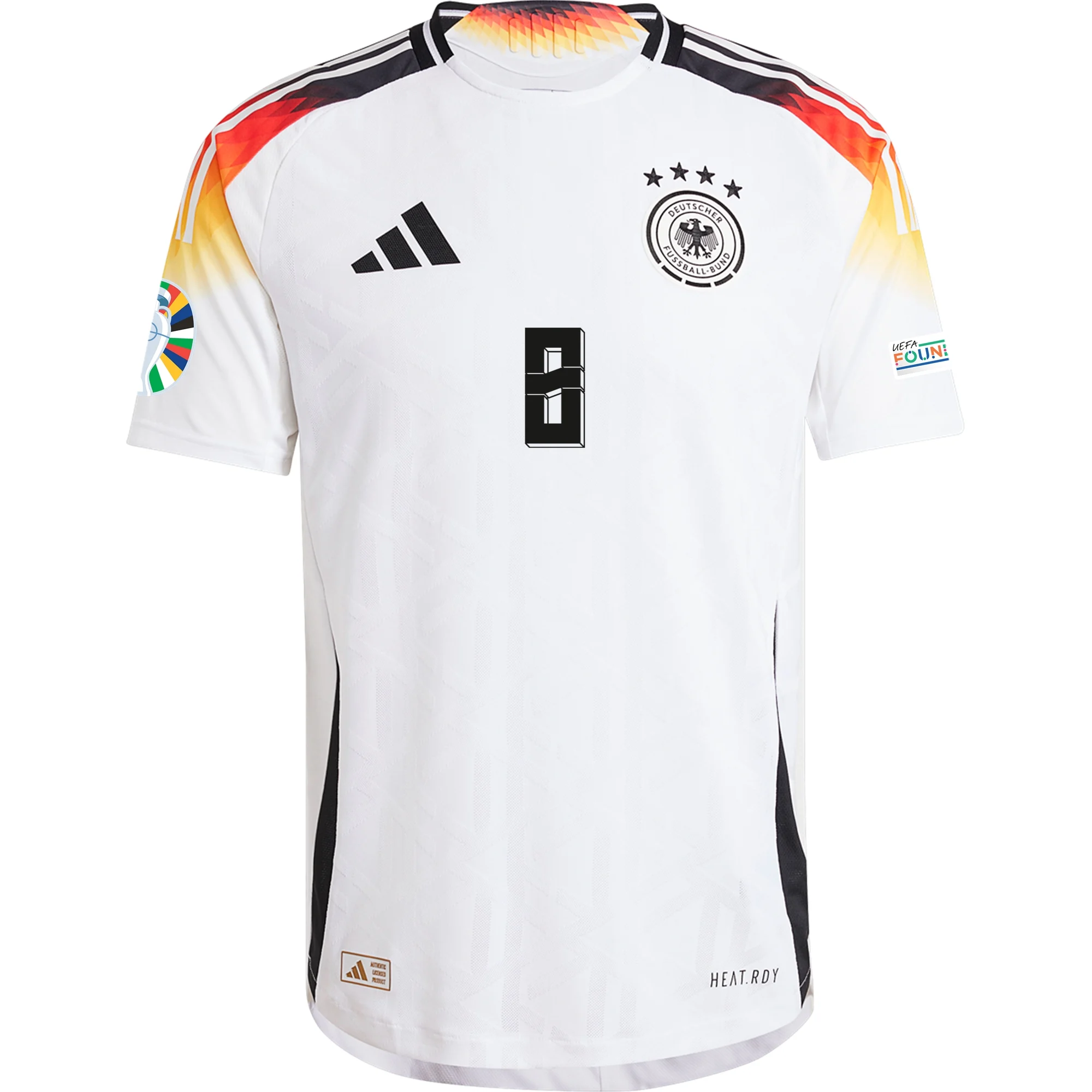 adidas Germany Authentic Leon Goretzka Home Jersey w/ Euro 2024 Patche ...