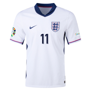 Nike England Authentic Jack Grealish Match Home Jersey w/ Euro 2024 Patches 24/25 (White/Blue Void)