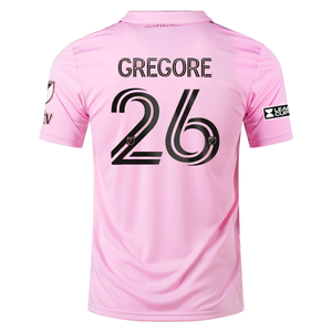 adidas Inter Miami Gregore Home Jersey 23/24 w/ MLS + Leagues Cup Patch + Match Details (True Pink/Black)