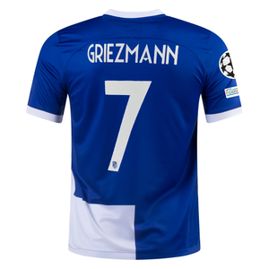 Nike Atletico Madrid Antoinne Griezmann Away Jersey w/ Champions League Patches 23/24 (Old Royal/White)