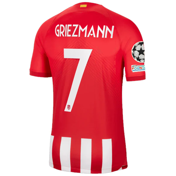 Nike Atletico Madrid Antoinne Griezmann Home Jersey w Champions