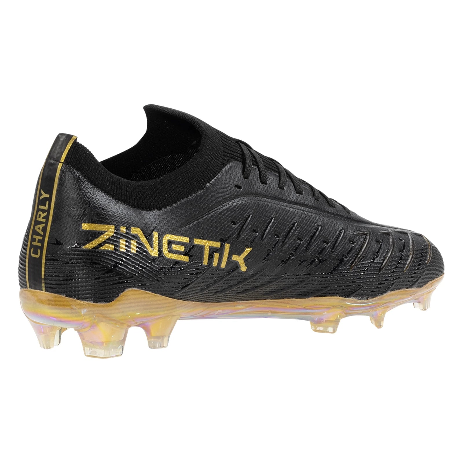Charly Zinetik PFX Firm Ground Soccer Cleats (Black/Gold)
