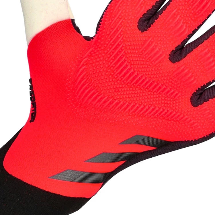 adidas Predator Pro Fingersave Goalkeeper Gloves (Turbo/Aura Black)