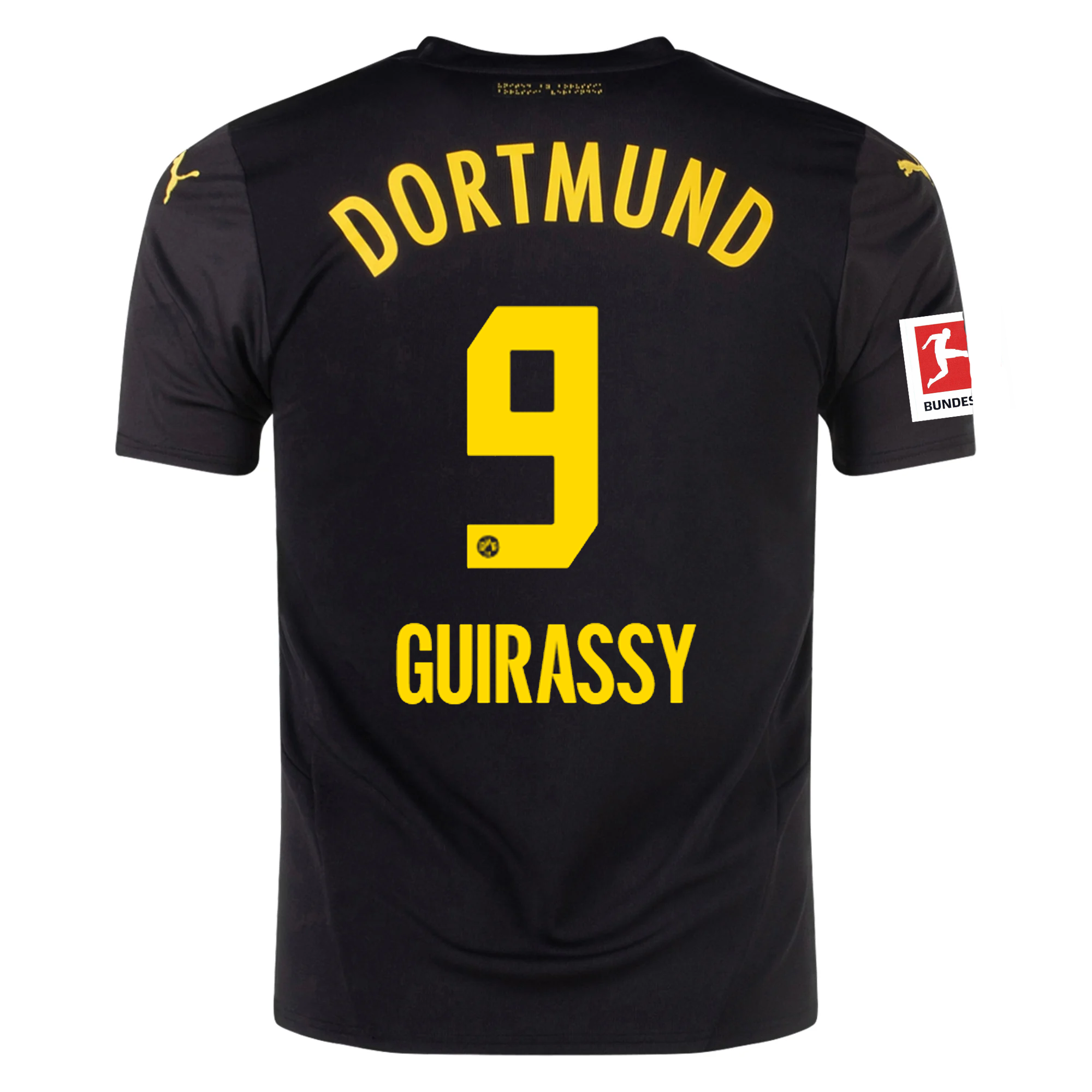 Puma Borussia Dortmund Serhou Guirassy Away Jersey w/ Bundesliga