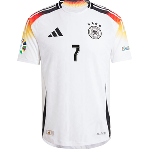 adidas Germany Authentic Kai Havertz Home Jersey w/ Euro 2024 Patches 24/25 (White)