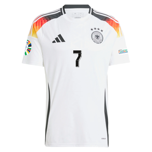 adidas Germany Kai Havertz Home Jersey w/ Euro 2024 Patches 24/25 (White)