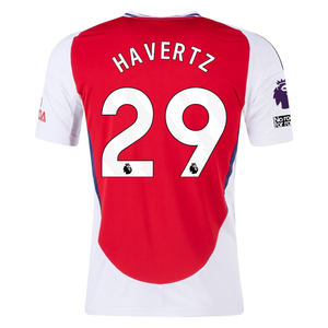 adidas Arsenal Kai Havertz Home Jersey w/ EPL + No Room For Racism Patches 24/25 (Better Scarlet/White)