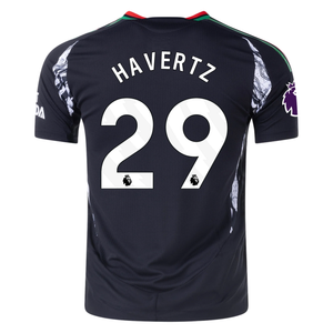 adidas Arsenal Authentic Kai Havertz Away Jersey w/ EPL Patch 24/25 (Black)