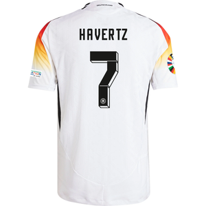 adidas Germany Authentic Kai Havertz Home Jersey w/ Euro 2024 Patches 24/25 (White)