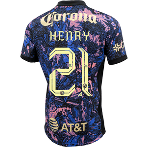 Nike Club America Henry Martín Third Jersey 24/25 (Medium Blue/Black/Lemon Chiffon)