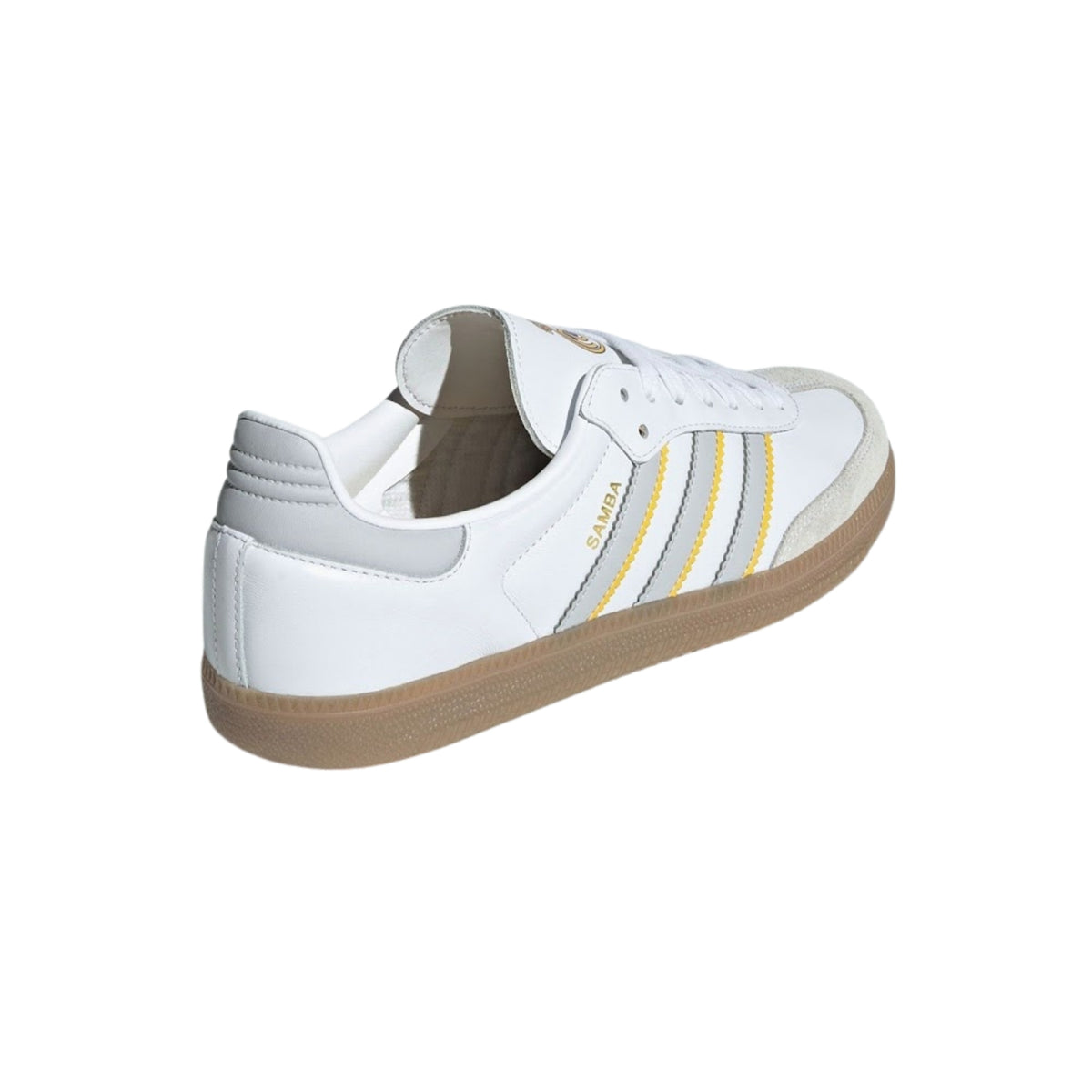 adidas Real Madrid Samba Indoor Soccer Shoes (White/Grey/Gum)