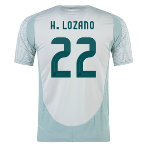 adidas Mexico Hirving Lozano Away Jersey 24/25 (Linen Green)