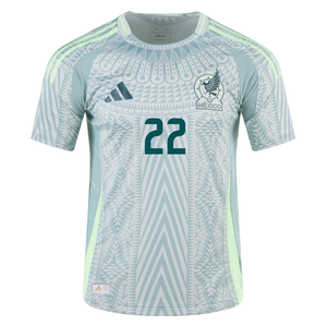 adidas Mexico Hirving Lozano Away Jersey 24/25 (Linen Green)