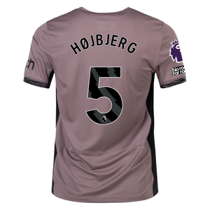 Nike Tottenham Emile Hojbjerg Third Jersey w/ EPL + No Room For Racism Patches 23/24 (Taupe Haze/Diffused Taupe)